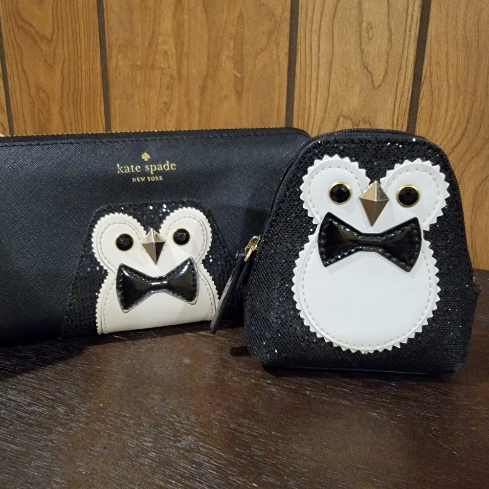 Kate Spade penguin wallet and coin purse